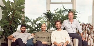 Huma team L to R Milano Fili - Dan Vahdat - Giannis Anastasiadis - Tobias Alpsten