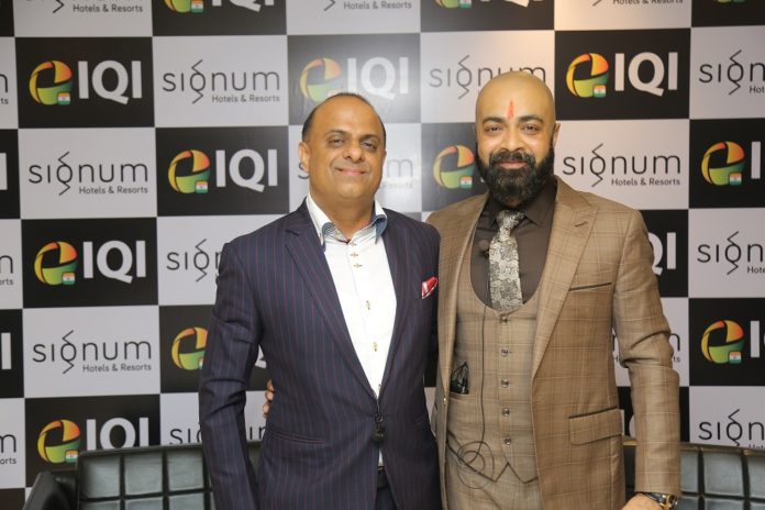 L-Mehul Sharma, Founder & CEO, Signum Hotels & Resorts with Pankaz Jaiin, Chairman and Managing Director, IQI India L-Mehul Sharma, Founder & CEO, Signum Hotels & Resorts with Pankaz Jaiin, Chairman and Managing Director, IQI India