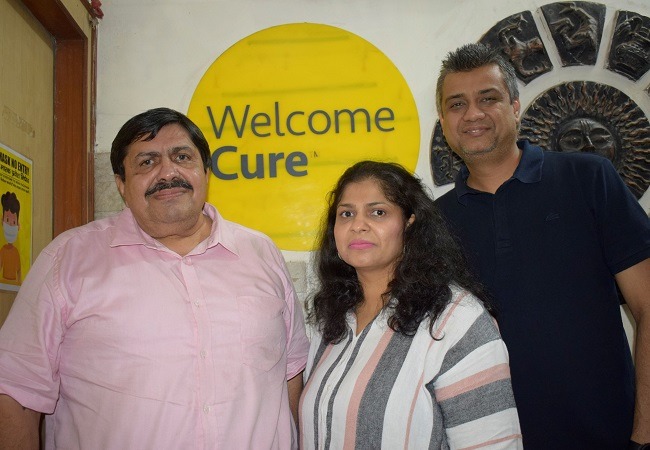 (L-R) Dr. Jawahar Shah_Founder, Punit Desai_Co-founder & CEO, Nidhi Desai_Co-founder & COO, Welcomecure (L-R) Dr. Jawahar Shah_Founder, Punit Desai_Co-founder & CEO, Nidhi Desai_Co-founder & COO, Welcomecure